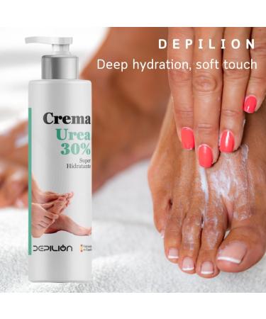 Urea Moisturizing Cream 30% 500ml Super Moisturizing Cream for Feet and Hand with Panthenol Vit E and Urea Skin Protection and Repair Depilion - Buy Online on GoSupps.com