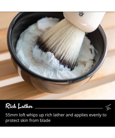 Vegan Foluxe Hair Shaving Brush by Royal Shave | Premium Badger-Free Wet Shaving Brush for a Smooth Shave - Buy Online on GoSupps.com