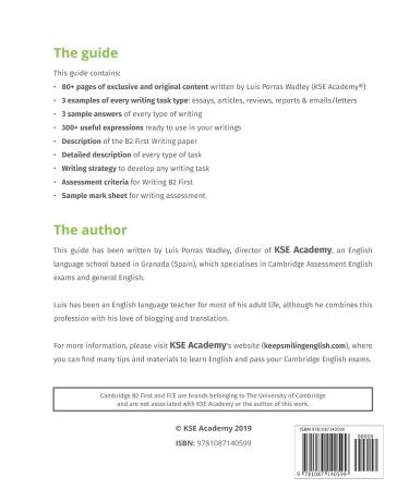 Ultimate B2 First Writing Guide: 15 Sample Tasks & 300+ Expressions for Cambridge Exams - International Shipping - Buy Online on GoSupps.com
