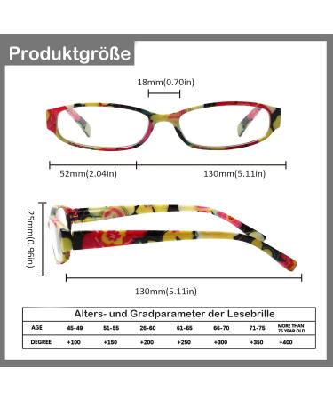 Cojwis 4 Pack Women's Reading Glasses - Stylish Multi-Colored HD Clear Lens (4.0x) - International Shipping Available - Buy Online on GoSupps.com
