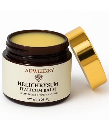 Helichrysum Italicum Balm Helichrysum Cream Natural Skincare Ointment Supports Hydration and Comfort for Sensitive Skin Soothing for Sensitive Skin Nourishing & Moisturizing Care balm 2 oz(57g)