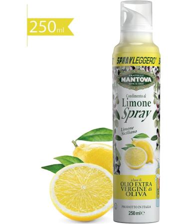  Italian Gourmet E.R. SPRAYLEGGERO Pack of 3 bottles of extra virgin olive oil flavored with lemon 250 ml thanks to the practical sprayer you can save up to 90% of the oil + gourmet Italian polpa 400 g - Buy Online on GoSupps.com