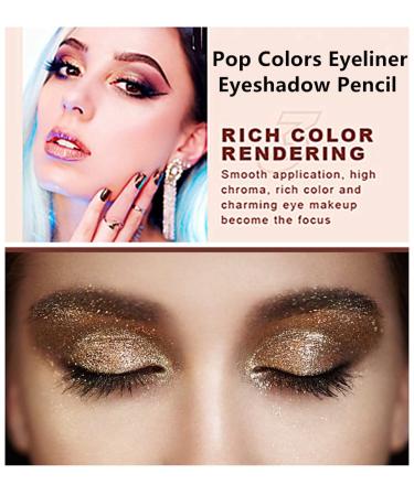 Go Ho 6 PCS Shimmer Cream Eyeshadow Sticks Set - Easy to Color Eye Makeup with Sharpener - Buy Online on GoSupps.com