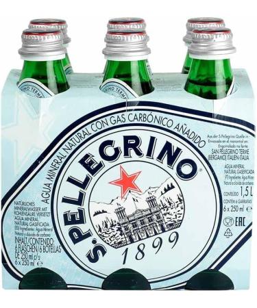 San Pellegrino Sparkling Natural Mineral Water (6x250ml) - Pack of 2 - Buy Online on GoSupps.com