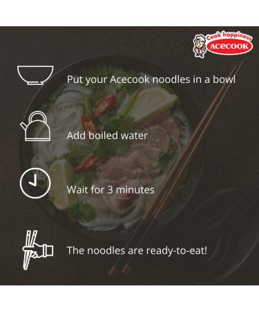 ACECOOK HH Instant Noodles Chicken - 30 Pack (74g Each) | Best International Shipping - Buy Online on GoSupps.com