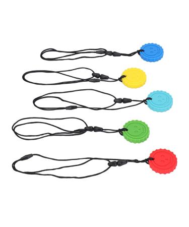 5PCS Silicone Baby Bite Toys - BPA & PVC Free Skull Pattern Teething Rings in 5 Colors | Safe Daily Use - Buy Online on GoSupps.com