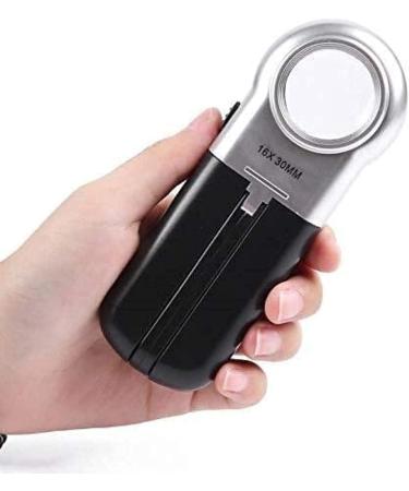 Magnifying Glass 16X Optical Glass Lenses Compact Portable Holding Magnifying Glass Jade Appraisal Handheld Magnifying Glass Desktop Dual-use Magnifier - Buy Online on GoSupps.com