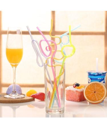 Crazy Loop Straws Drinking 30 Pcs Silly Colorful for Various Beverage Decoration Spiral Funny Reusable Straws - Buy Online on GoSupps.com