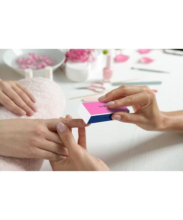 Wellgro Nail File Block - 4-in-1 Surface File Set Perfect for Filing Edging Matting & Polishing - Available in 8 Pieces for International Shipping - Buy Online on GoSupps.com