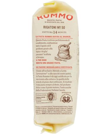  Italian Gourmet E.R. Rummo Rigatoni N. 50 Durum Wheat Semolina Pasta 500g + Italian Gourmet Tomato Pulp Box 400g - Buy Online on GoSupps.com