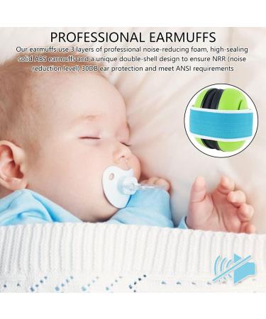 Baby Ear Protection Headphones Adjustable Baby Earmuffs NRR 30dB Hearing Protection (Green) - Buy Online on GoSupps.com
