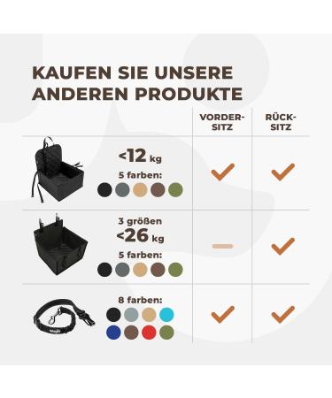 Buy 30-95cm Wuglo Dog Safety Belt for Car - Adjustable Universal Dog Strap in Khaki - Ideal for Child Safety Seat & Secure Travel - Buy Online on GoSupps.com