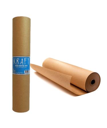 Kraft Brown Paper Roll 30" x 2 400" (200 ft) 100% Recyclable Craft Construction and Packing Paper for Use in Moving Bulletin Board Backing and Paper Tablecloths 30 Inch by 200 Feet