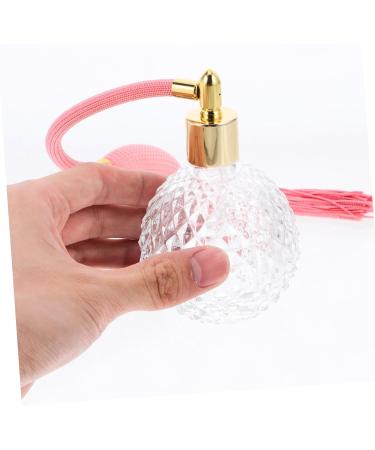 HEALLILY Crystal Glass Refillable Perfume Atomizer Spray Bottle Vintage Style Empty Perfume Bottle with Long Tassel Pink 100ml Black - Buy Online on GoSupps.com