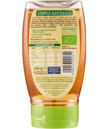 Equilibra Sciroppo d'Agave 100% 350 g - Buy Online on GoSupps.com