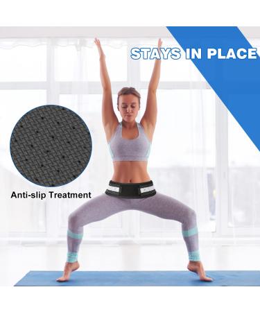 Adjustable Sacroiliac SI Joint Belt for Men and Women - Relief from Sciatica, Hip, Lower Back, and Pelvic Nerve Pain - Pelvis Compression Support Brace - Buy Online on GoSupps.com