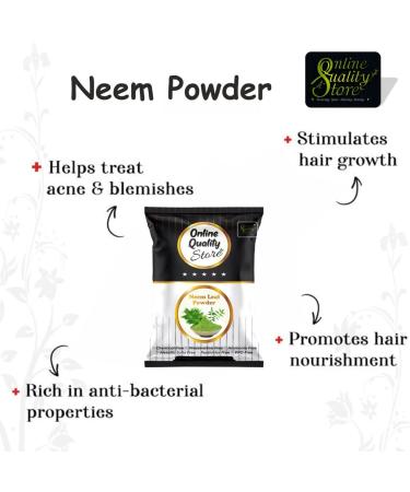 Online Quality Store herbal powder combo for hair and face (Neem powder) - Buy Online on GoSupps.com