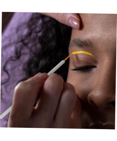 LALADEFIEE 100pcs Disposable Eyeliner Brush Powder Makeup Brush Fine Liner Brush Detail Liner Nylon White - Buy Online on GoSupps.com