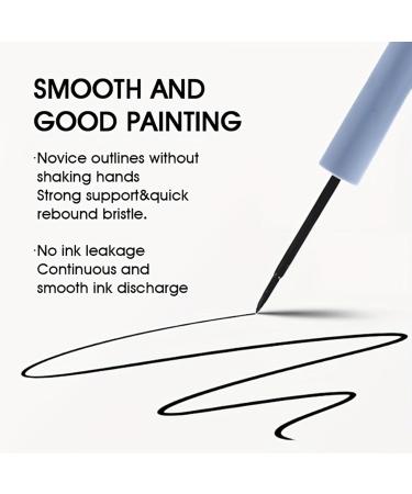 Liquid Liner - Smudge Proof Eyeliner Waterproof Long-Lasting Eye Makeup for Novices and Professionals Black Eyeliner Liquid for Stunning Looks Littryee - Buy Online on GoSupps.com