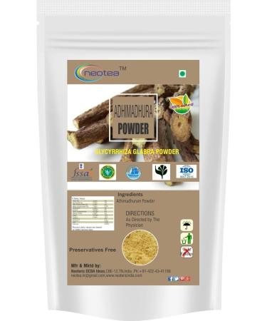 neotea Organics Licorice Root Powder | Glycyrrhiza Glabra | Mulethi | Yashtimadhu | 100% Pure & Natural | Non-GMO | Product of India (100 GM(3.52 OZ))