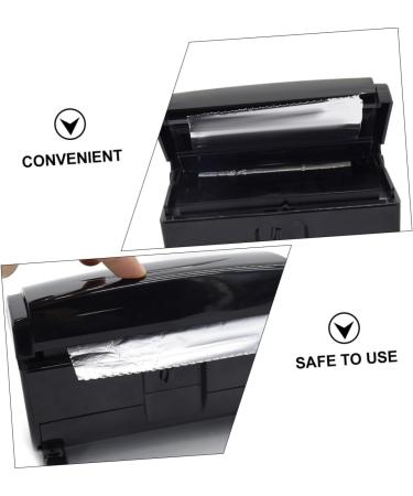 2 Pcs Tin Foil Hairdressing Barbershop Tinfoil Automatic Tin Foil Cutting Machine Foil Fold Film Nail Abs Environmental Protection Material Blackx2pcs 17x9cmx2pcs - Buy Online on GoSupps.com