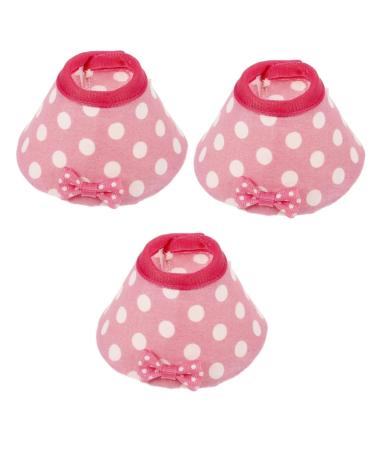 BESPORTBLE 3pcs Parrot Protection Circle Bird Anti-Pecking Cone Parrot Neck Band Xuan Feng Cloth Pink for Birds 17.00X9.00X0.50CMx3pcs Pinkx3pcs