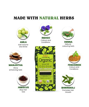 Radico Colour Me Organic Dark Brown - Natural Hair Dye for International Shipping - Buy Online on GoSupps.com
