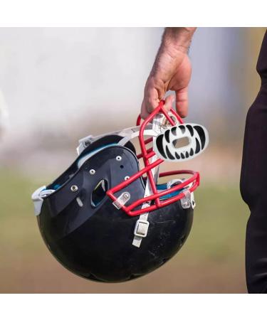 iFCOW Football Mouth Guard with Helmet Strap Superior Sports Mouth Guard for Boxing Basketball & Lacrosse Safe Comfortable & Durable - White - Buy Online on GoSupps.com