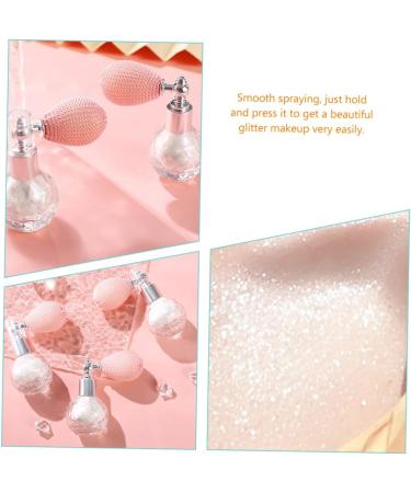 POPETPOP High Gloss Dusting Glitter Makeup Highlighter Powder Spray Glitter Miss Body Flash Powder 7.5x7cm White - Buy Online on GoSupps.com