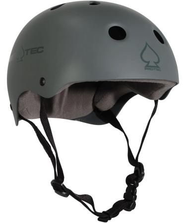 Pro-Tec Classic Skate Helmet - Matte Grey (Large) | Ultimate Head Protection - Buy Online on GoSupps.com