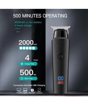 Pro Hair Clipper Professional USB Charging Electric Hair Trimmer Cordless Barber Hair Clipper for Men with LED Display - Buy Online on GoSupps.com