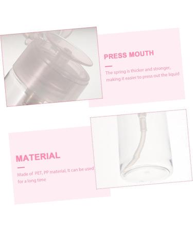 Mikinona 1 Set Nail Polish Remover Bottle Glass Dispenser Press down Bottle Nails Pump Dispenser Bottle Empty Bottle Press Dispenser for Polishing Compound Soap Pp Toner Bottle - Buy Online on GoSupps.com