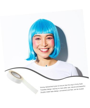 HONMEET 1 Roll Wig Film Lace Wig Tape Strips Hair Glue for Lace Wigs Hair Tape Toupee Adhesive Tape Hair Extension Tape Lace Front Wig Tape Ultra Hold Lace Tape for Wigs Tissue White 4.70X4.70X1.30CM White - Buy Online on GoSupps.com
