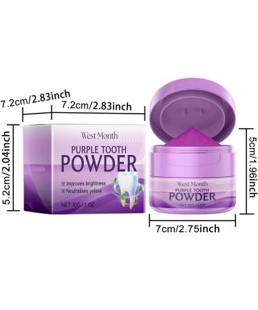 Purple Teeth Whitening Powder - Deep Clean & Brighten | Tooth Whitening & Fresh Breath Booster (1PC) - Buy Online on GoSupps.com