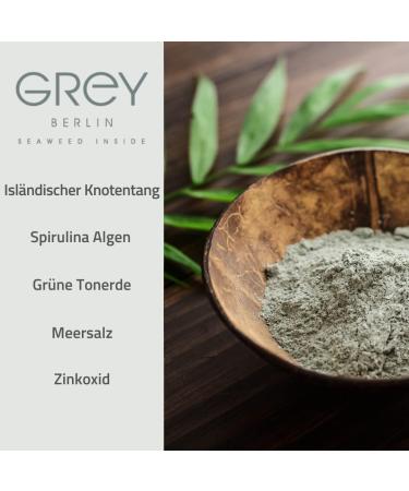 GREY Berlin GRAY Berlin Pure Skin Seaweed Facial Mask moisturizing antiaging facial mask with Icelandic algae and green clay for impure skin vegan natural cosmetics made in Germany - Buy Online on GoSupps.com