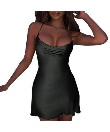 Hanxiulin women mini dress business dresses V neckline party dress corset dress long -sleeved mini dresses sequin dresses for women black s