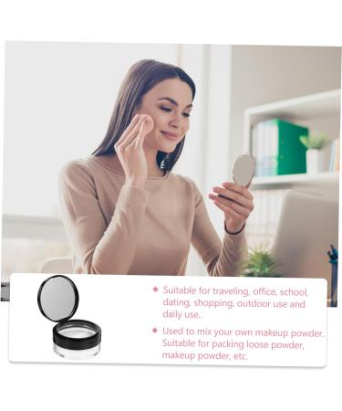 Beatifufu Compact Powder Container Containers With Lids Makeup Powder Containers Bulk Powder Containers With Puff Compact Powder Case Travel Stand Make Up - Buy Online on GoSupps.com