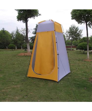 Portable Pop Up Privacy Tent | Outdoor Shower Changing Tent | Lightweight & Foldable | Camping Beach Rain Shelter | Carry Bag Included - Green Yellow - Buy Online on GoSupps.com