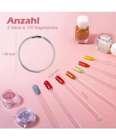 100 Transparent Nail Tips - Perfect For Nail Art & Presentation | Ideal for Design Practice - Buy Online on GoSupps.com