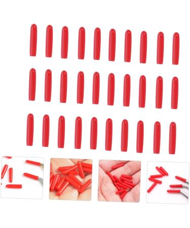 Minkissy 400 STK Silicone Eyelash Tweezers Caps - Red Slide Sleeves for Eyelash Tweezers | Durable & Protective | International Shipping Available - Buy Online on GoSupps.com