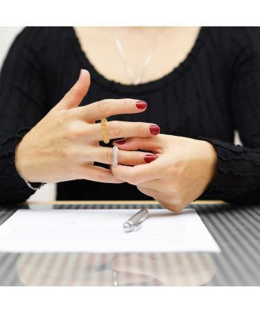 Magnetic Acupressure Balls & Hedgehog Massage Rings Set - Stress Relief & Relaxation | 2 Pcs Acupressure Balls & 3 Pcs Finger Massage Rings (Gold) | International Shipping - Buy Online on GoSupps.com