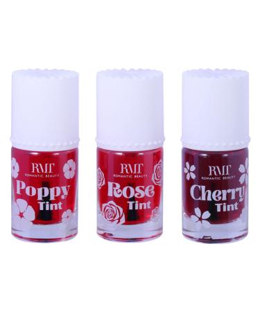 Sexy Tint Liquid Tint for Lips And Cheeks Lip Stain Gloss & Zipper Bag (3 Full Set Net Wt. 0.31oz/8.7g) 3 Full Set 0.31 Fl Oz (Pack of 1)