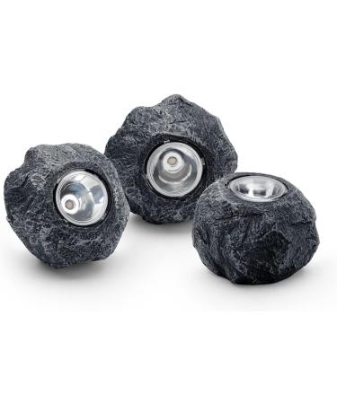 Pontec 87585 Pondostar LED Rocklight Set 3 - Stylish Underwater Lighting in Slate Optics for Your Pond - Buy Online on GoSupps.com