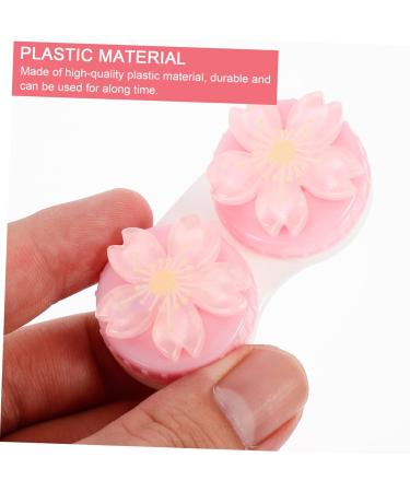Buy Healvian 3pcs Pink Contact Lens Case - Simple Crystal Plastic 7X4.5X2.5CM | International Shipping Available - Buy Online on GoSupps.com