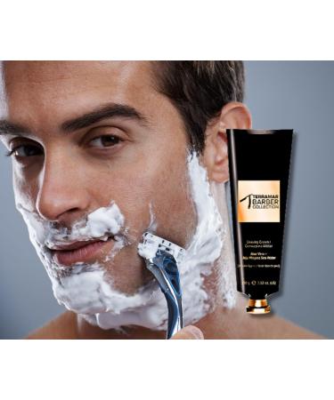 TerraMarBrands Barber Collection Shaving Cream - 100g/3.53oz - Best International Shipping - Buy Online on GoSupps.com