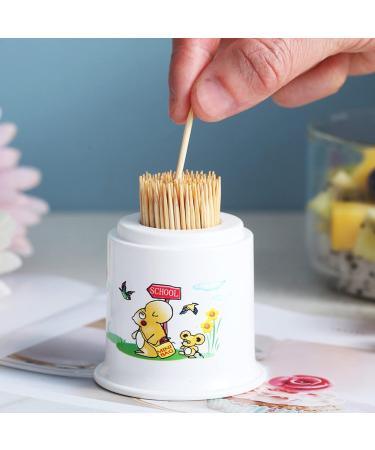 LUOFENG Toothpick Dispenser Box - Stylish Cat Design | Household Toothpick Holder for Home & Kitchen | Perfect Travel Accessory - Buy Online on GoSupps.com