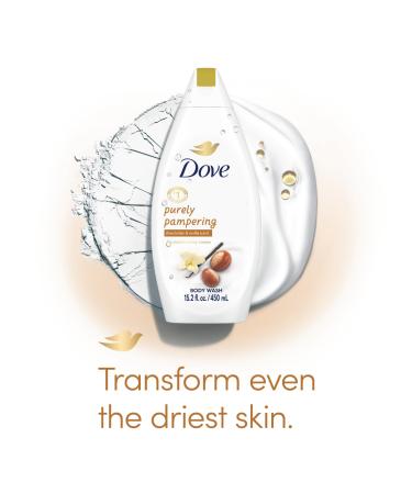 Dove Body Wash 3-Pack Purely Pampering Shea Butter & Warm Vanilla for Softer Smoother Skin 15.2 Oz Ea - Buy Online on GoSupps.com