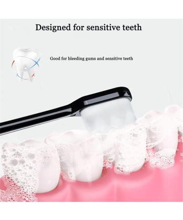 Brevi Nordic-Inspired Nano Toothbrush for Adults - Extra Soft 20 000 Bristles Protect Sensitive Gums & Teeth (Black & White) - Shop Now! - Buy Online on GoSupps.com