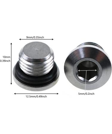 Stainless Steel Scuba Diving Regulator First Stage 3/8-24 Low Pressure Port Plug with Leak-Proof O-Ring - 2PCS - Buy Online on GoSupps.com
