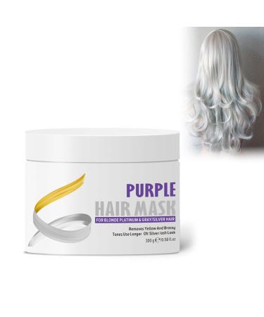 300ml Masque capillaire violet Correcteur de teinte blonde liminer la coloration jaune Shampooing d colorant Traitement des cheveux gris Apr s-shampooing neutralisant blond mauve hair